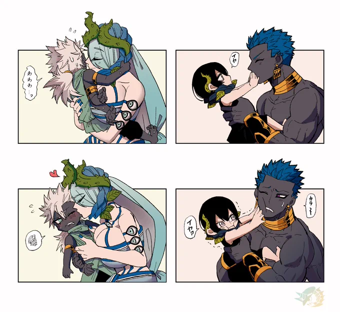 キエココと子供たち
(トレス素材お借りしました)
#うちよそ 