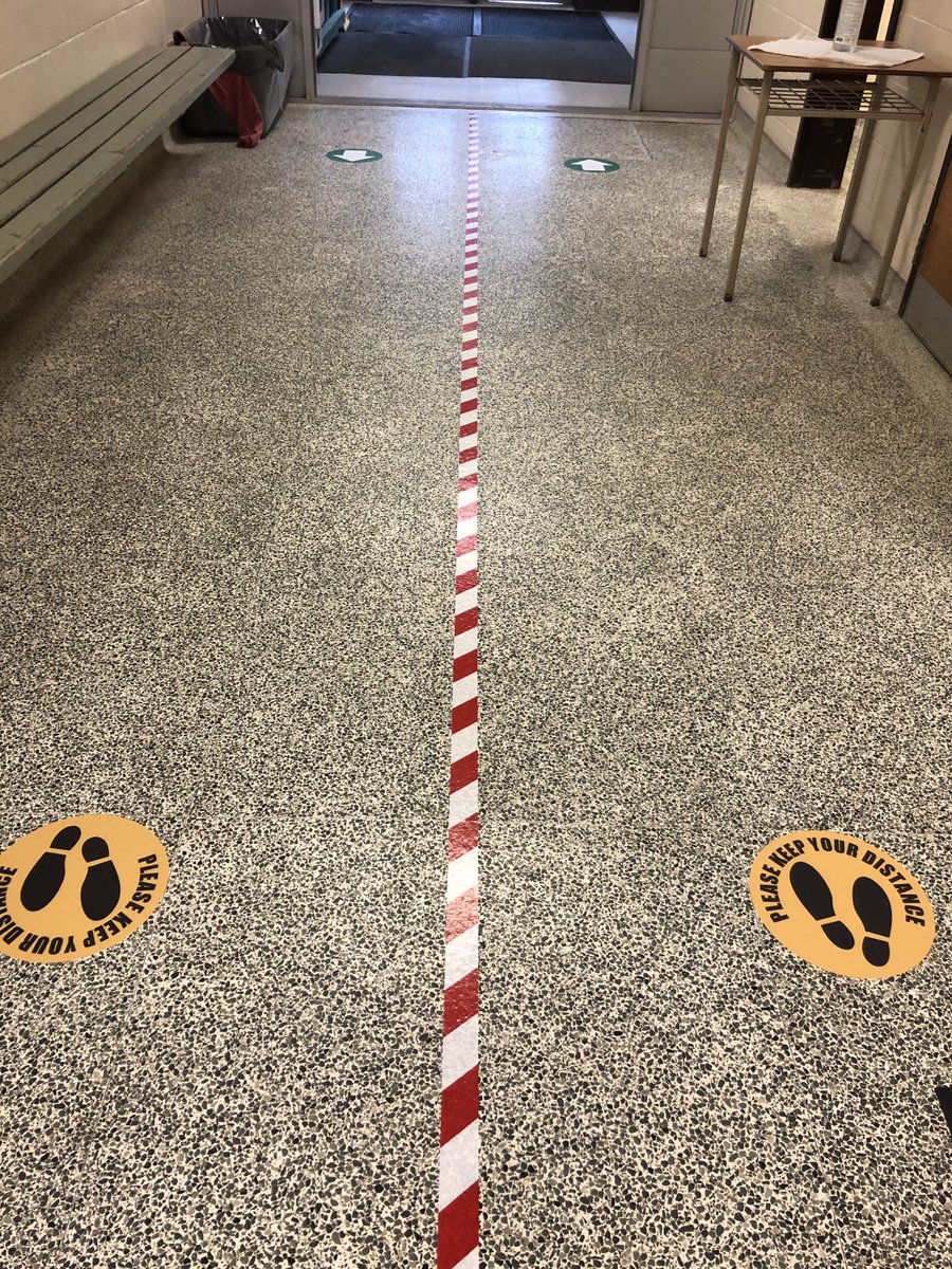 We finally placed our official distance marking!! A big thank you to our awesome office staff, Mrs Phillips and Ms Rawn, as well as a few other helpers for their back breaking work.