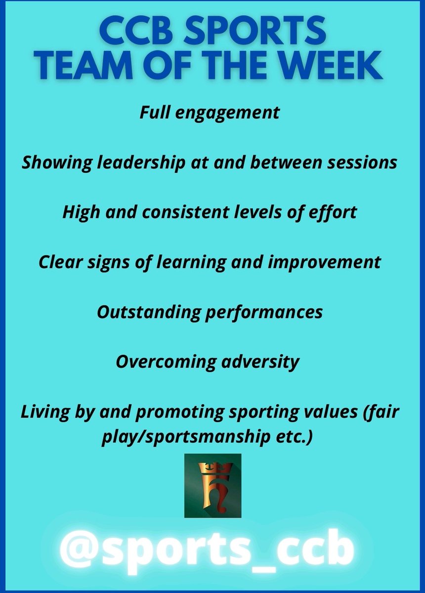 🌟Congratulations to last week's RugbyTeam of the week.
This XV is made up from the week's best players throughout the school. 
Absolute super stars 🏉🌟
#ccb #confidence #commitment #belief <a href="/Alway_CCB/">CCB Alway House</a> <a href="/SchoolHouse_CCB/">CCB School House</a> <a href="/OrchardHS_CCB/">CCB Orchard House</a> <a href="/StDavids_CCB/">CCB St. Davids House</a>