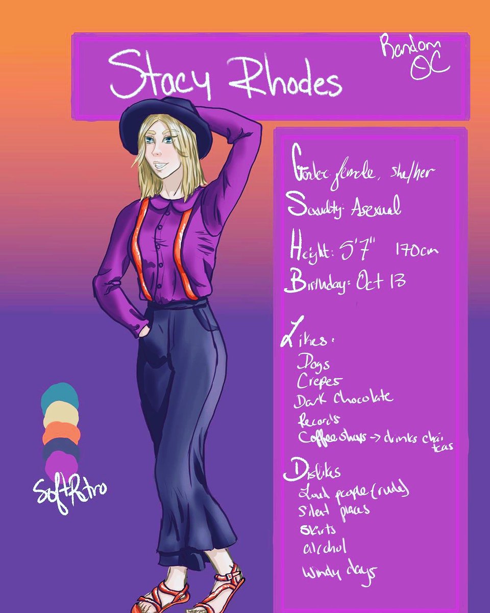 Kinsey_Winsey's tweet image. Been practicing some more. Have a fun system of random OCs where I start with a color palette and fill in as I go. Some are created with help of friends! Still figuring out me and my style. Also I need to count up my hours on digital. #art #digitaldrawing #randomOC