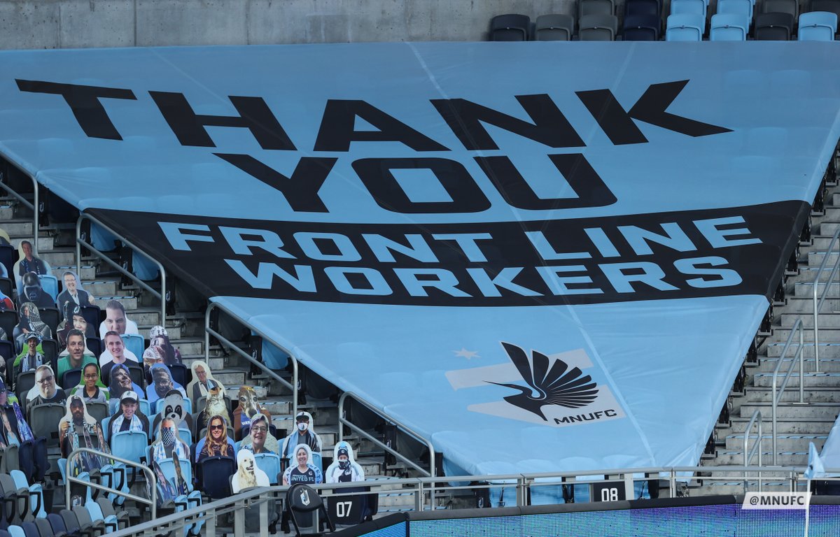 MNUFC's tweet photo. Thank you 🖤 💙

#MNtogether https://t.co/Kc5wD5x32U