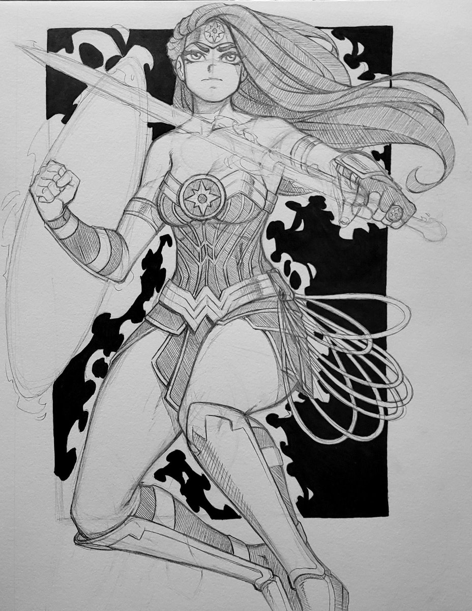 Reesiz1's tweet photo. So, I had this crazy idea for a long time... but I had to find the right artist to bring it to life.  Yeah, she’s been done in the comics before, but @JGeorgeDrawz designed her how I think she should look!  Behold... Star Sapphire Wonder Woman! 💓💓💓 #DC #dccomics #WonderWoman https://t.co/qubWeFZmdw