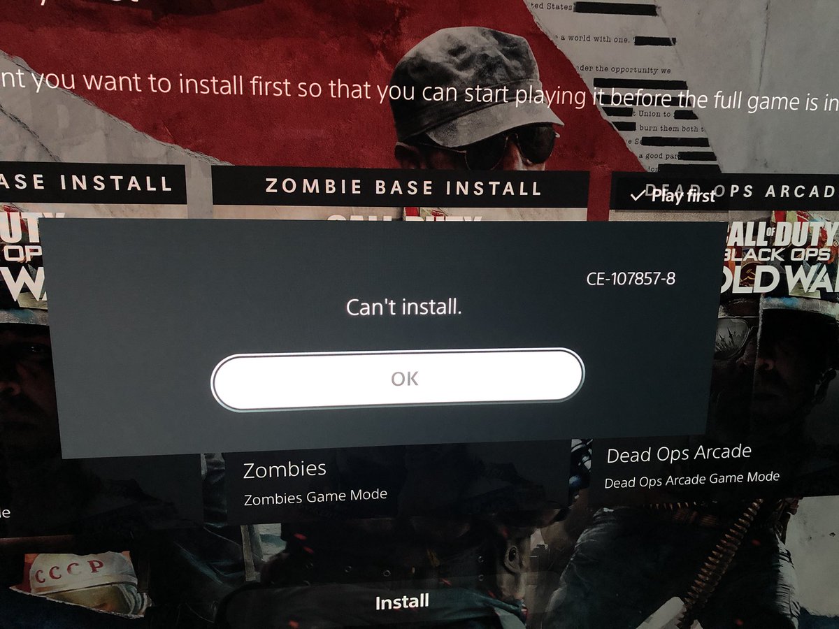 shockdude's tweet photo. @Activision @SonyPlay5tation I’ve updated my PS5 fw. Still unable to install COD (disc) warzone, is there a fix? Or should I return https://t.co/pXkGnLZLR6