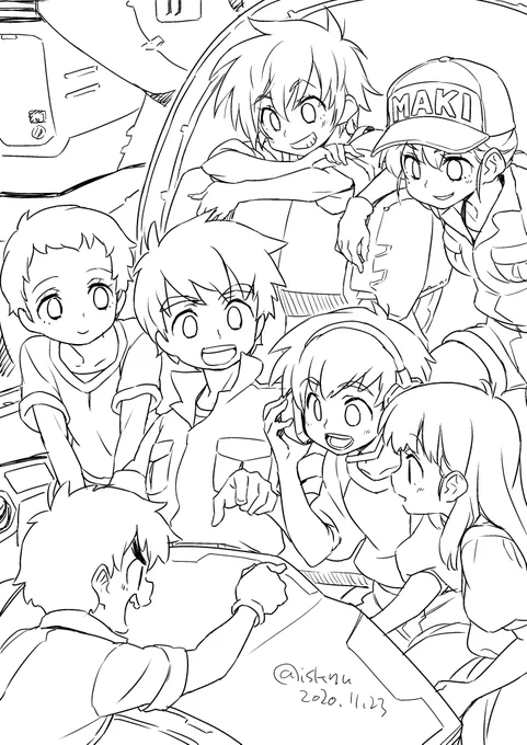 線画だよ兄さん!めんどくさくておしっこ漏らしそうだよ 