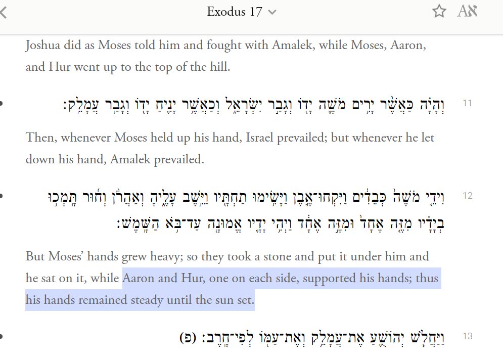 BTW, whatever happened to Hur? Anyone with an issue ("legal problems" is too specific a translation) was supposed to approach Aaron & Hur. But Hur (a hero, with Aaron & Joshua of Amalek war) is never heard from again. The midrash suggests it's bc the mob has killed him.