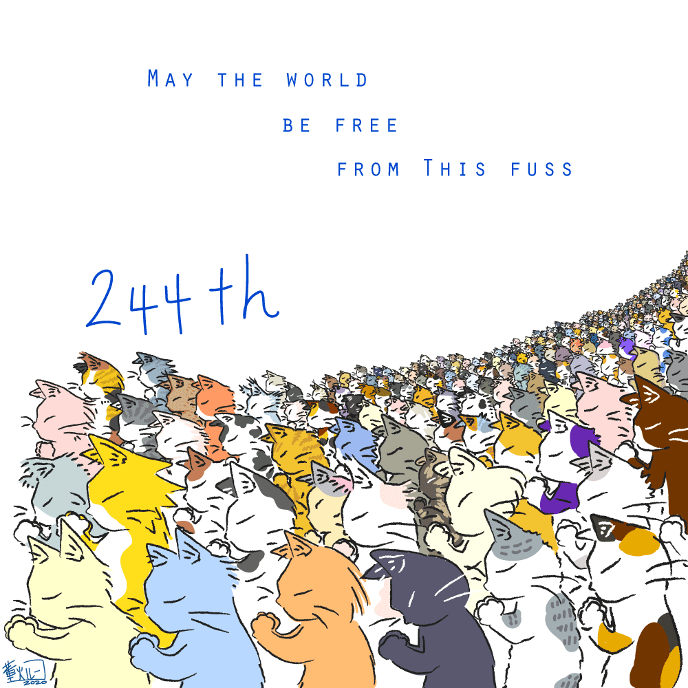 TADASU_fire's tweet photo. おはようございます。
May The World Be Free From This fuss
#cats #Pray #art #illustration #drawing #イラスト #猫イラスト #おはよう #GoodMorningWorld #togetherwithme #244th
244匹目です。
他のイラストはコチラ↓
https://t.co/DVBgW0ogo4 https://t.co/S1VnriMgEu