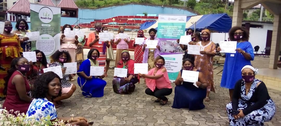 Reachoutreo's tweet photo. #BridgesOfPeace; We shall be presenting 2 you our #CommunityWomen #PeaceMediators. The neglected voices now empowered.
@TalkingAfrica
@CRbuildpeace
@sanambna
@Quhramaana
@swisspeace
@UN_Cameroon
@CameroonPm237
@CanadaCameroon
@RowanLaxtonFCDO
@USEmbYaounde
@DefyhatenowEA https://t.co/ypaqsy5lox