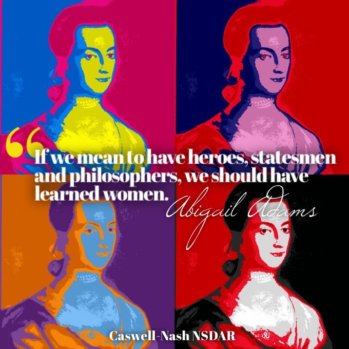 VICEPOTUSDAY's tweet photo. HAPPY BIRTHDAY to ABIGAIL ADAMS --  Former 1st Lady and 2nd Lady USA.

And a GREAT ONE.

#abigailadams #johnadams @VICEPOTUSDAY #VicePresidentsDay #2ndLady #SecondLady #ScottBernardPeterson @ScottPeterson69 https://t.co/HV1TYW2PU0