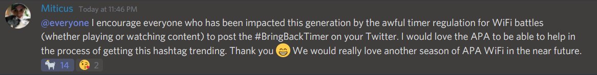 KHD59Gaming's tweet image. @APA_League #BringBackTimer 

you&apos;re welcome Miticus