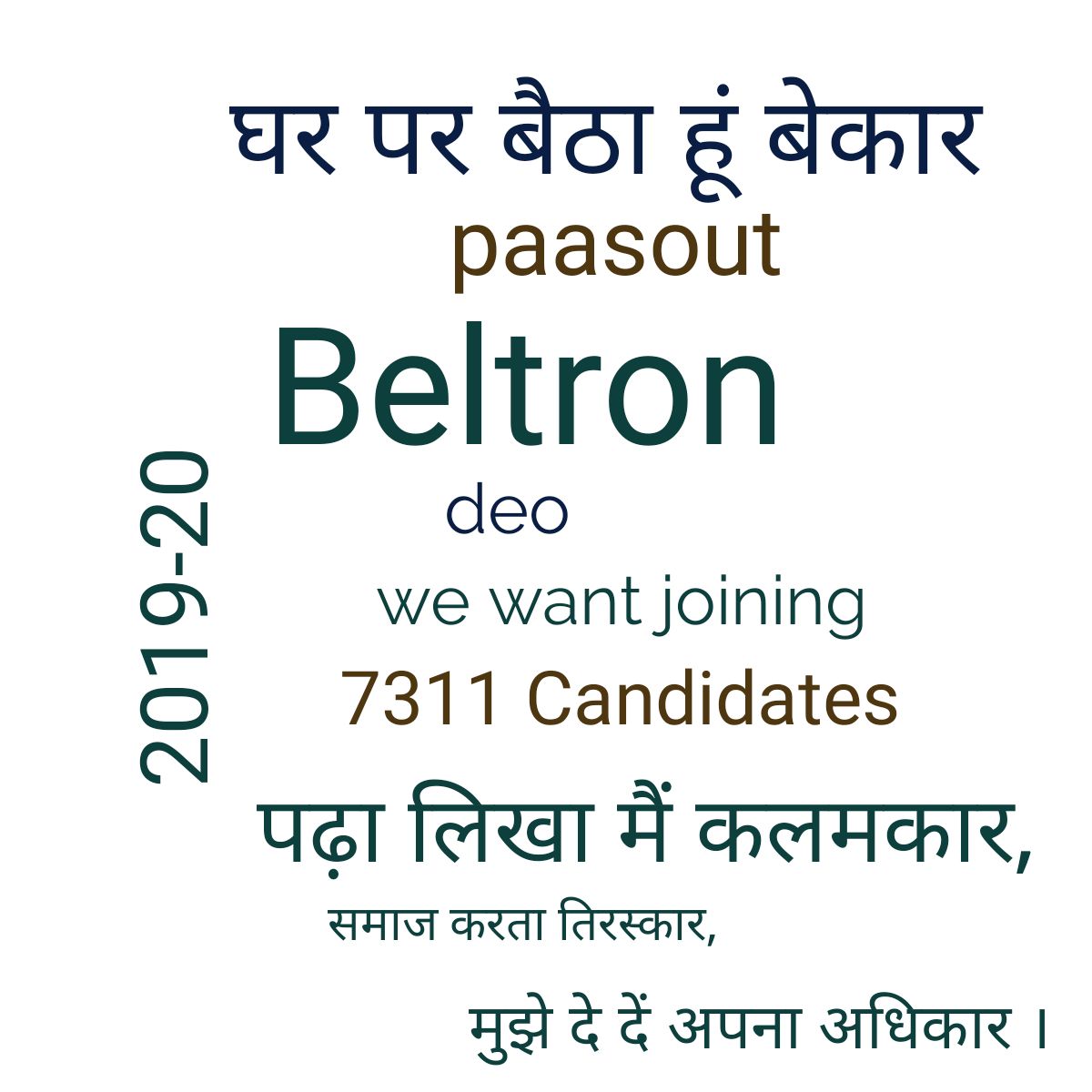 sauravptn's tweet image. #BeltronDeoBihar
@NitishKumar
@SushilModi
@jitanrmanjhi
@SantoshKMall1
@officecmbihar
@yadavtejashwi
@pappuyadavjapl
@ichiragpaswan
@ndtvindia 
@DDNational 
@abpnewshindi @news4nations 
@News18Bihar    
कब तक घर पे बैठे रहे बेरोजगार ?