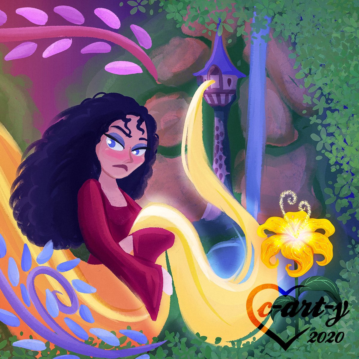 TANGLED 10TH ANNIVERSARY 👑✨🌸🎨🧁🌼
0️⃣2️⃣
1/3
Don’t really like the result but the intent was to mimic rapunzels art style so
#tangled #disney #rapunzel #tangledanniversary #disneyfanart #fanart #tangled10 #mothergothel #disneyvillain