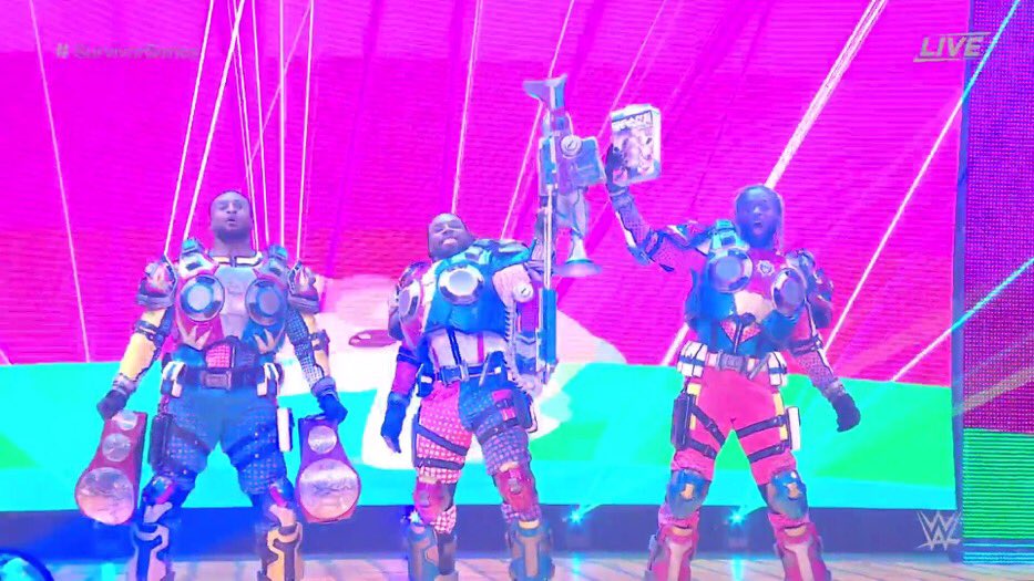 redhoodwarzone's tweet photo. My favorite and the greatest tag team ever and video game series ever together and it’s all I need @GearsofWar @WWEBigE @TrueKofi @AustinCreedWins #SurvivorSeries https://t.co/S4tgkVO4r1