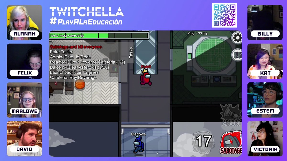 adrenlo25's tweet photo. Oh my damn! Here is so many people from the gaming industry playing right now. Like @Charalanahzard or someone from the Among Us game @InnerslothDevs #Twitchella
They're playing here ( https://t.co/dNoLnF1Jia ) https://t.co/JFaOdJqMPw