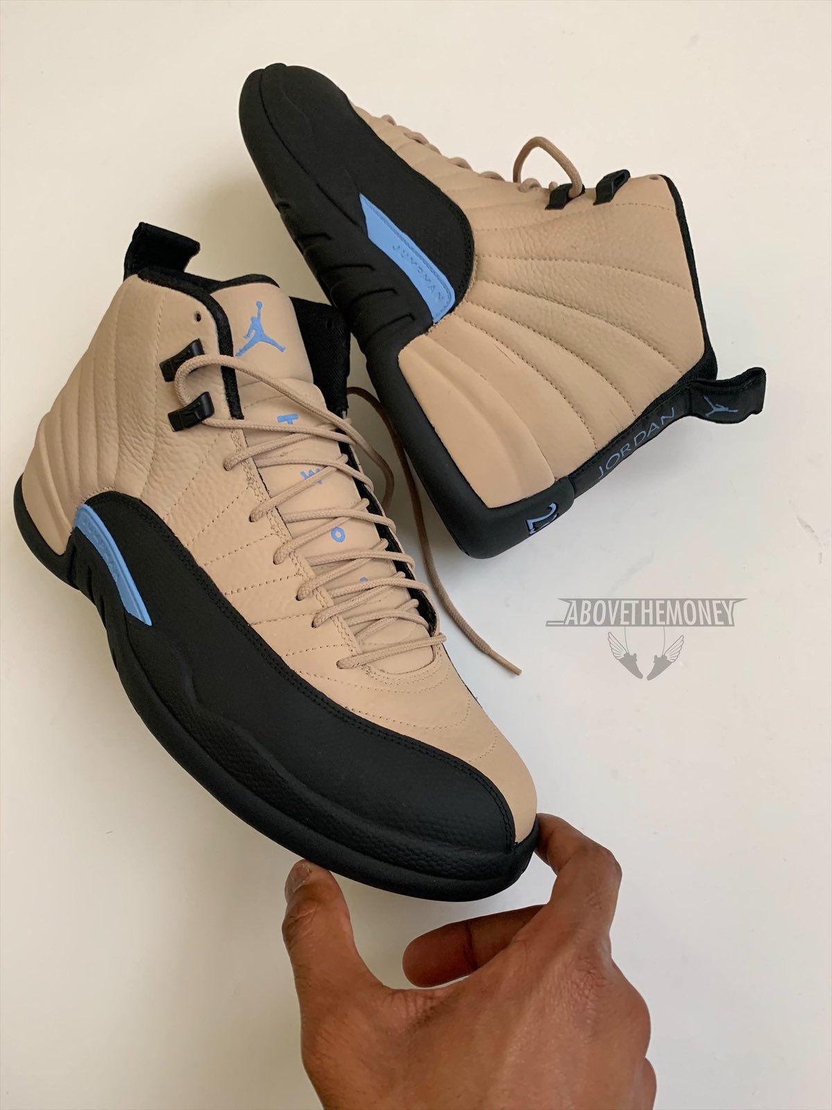 Smoove on X: “Neutral Blue” Air Jordan 12's Custom, Done By Me