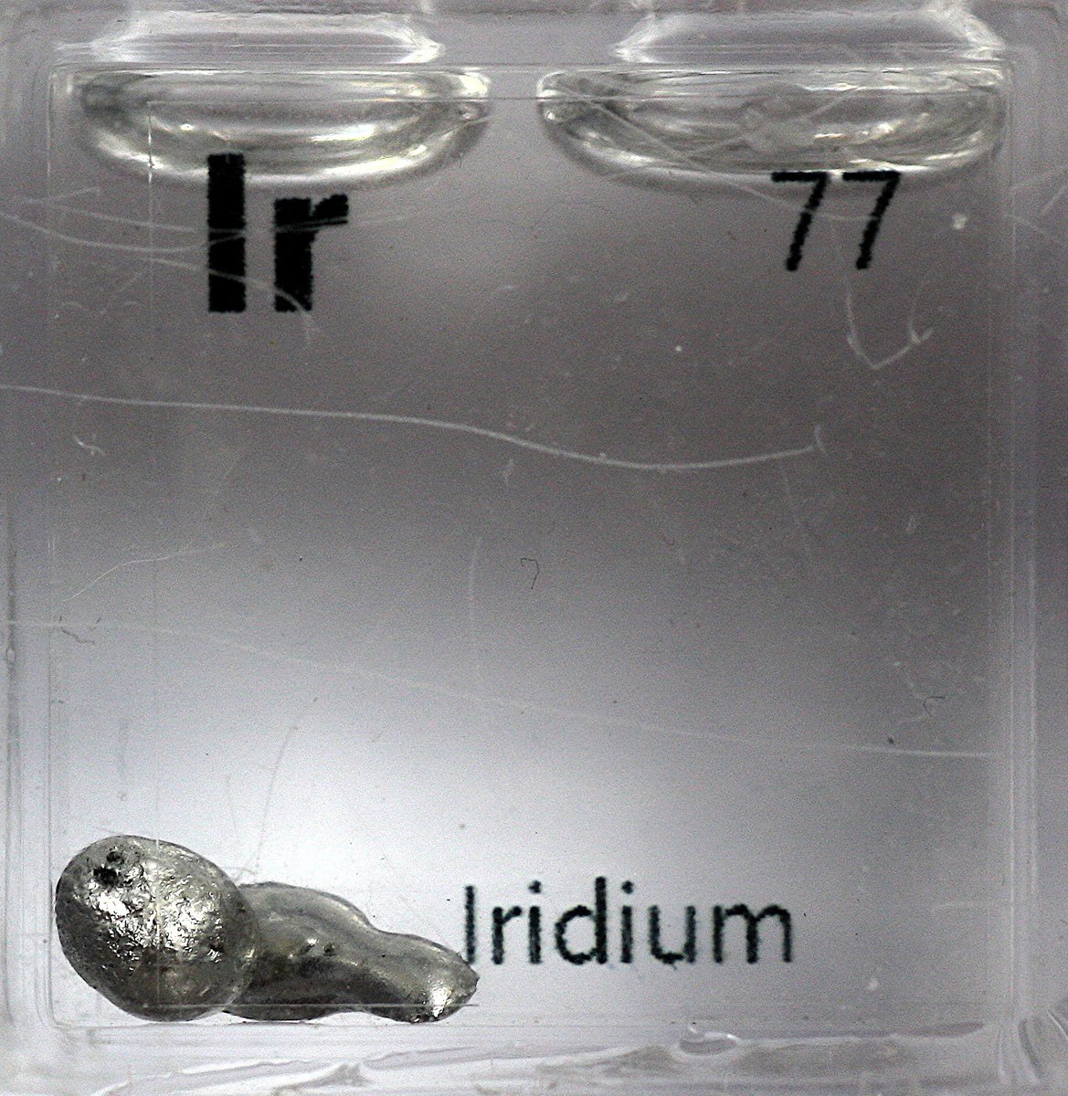 Iridium  #elementphotos. Still trying to source a compound/mineral/gadget/doohicky with Ir in it; would love to get a sample of the K-T boundary.