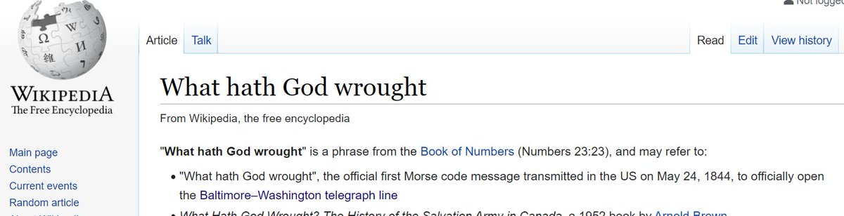 Aaron is marveling at the transcendent, creative energy behind the populist movement & is so in awe of its power & how we was swept along with it."What hath God wrought?" asked the inventor of the telegraph.The inventor of the golden calf asked pretty much the same thing.