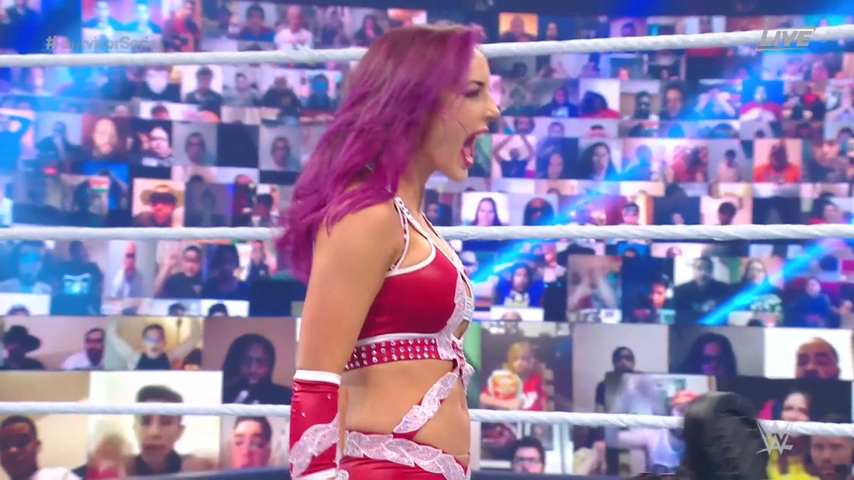 This ROAR says:
"I ELIMINATED BAYLEY!"
What a moment for @PeytonRoyceWWE! #SurvivorSeries https://t.co/bygLSPKDBK