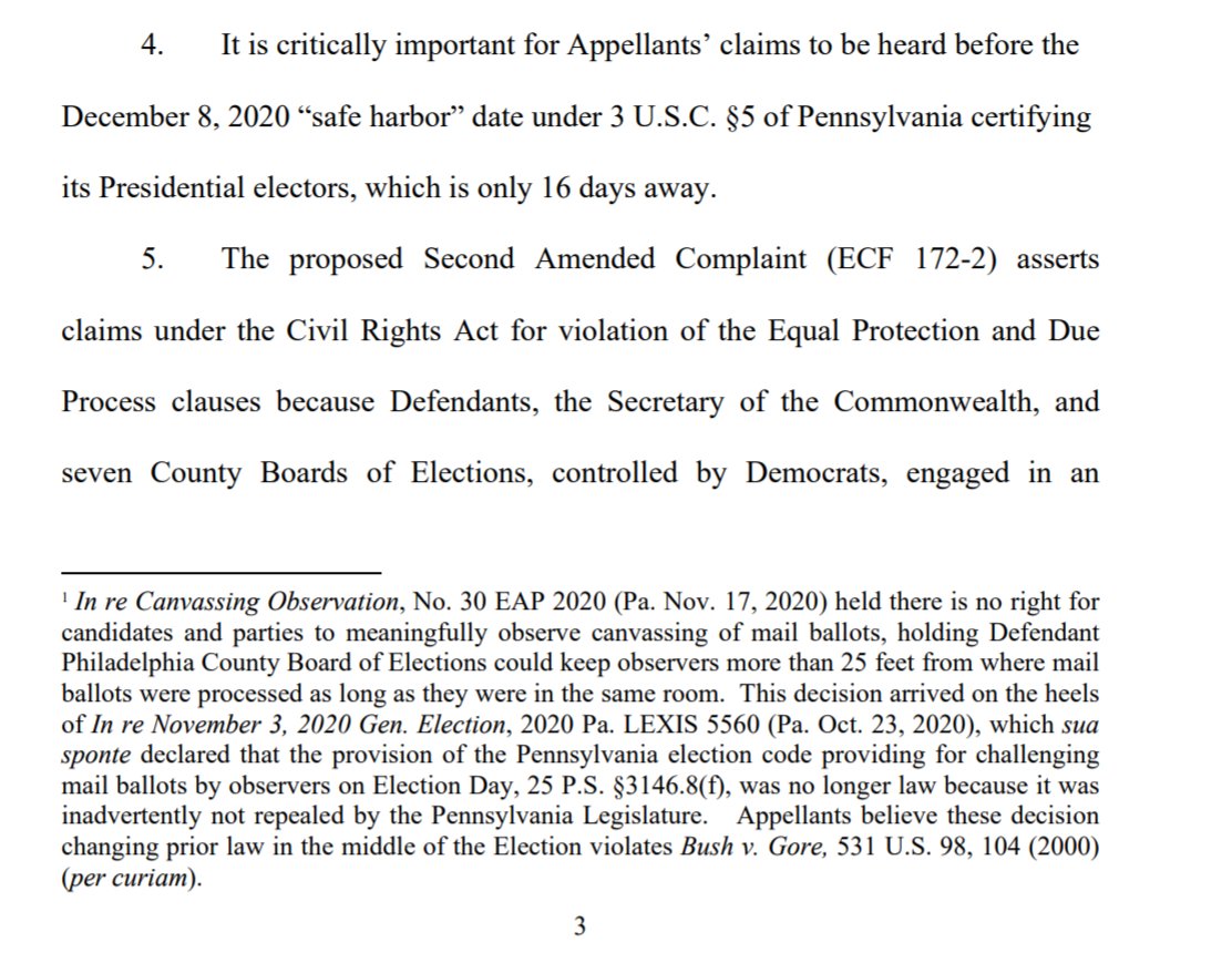 Wait - they're still talking about the 2nd Amended Complaint, and it's the end of page 3 and one page is going to be signatures ---NO WAY. They CANNOT only be asking for expedited review of the refusal to allow leave to amend.