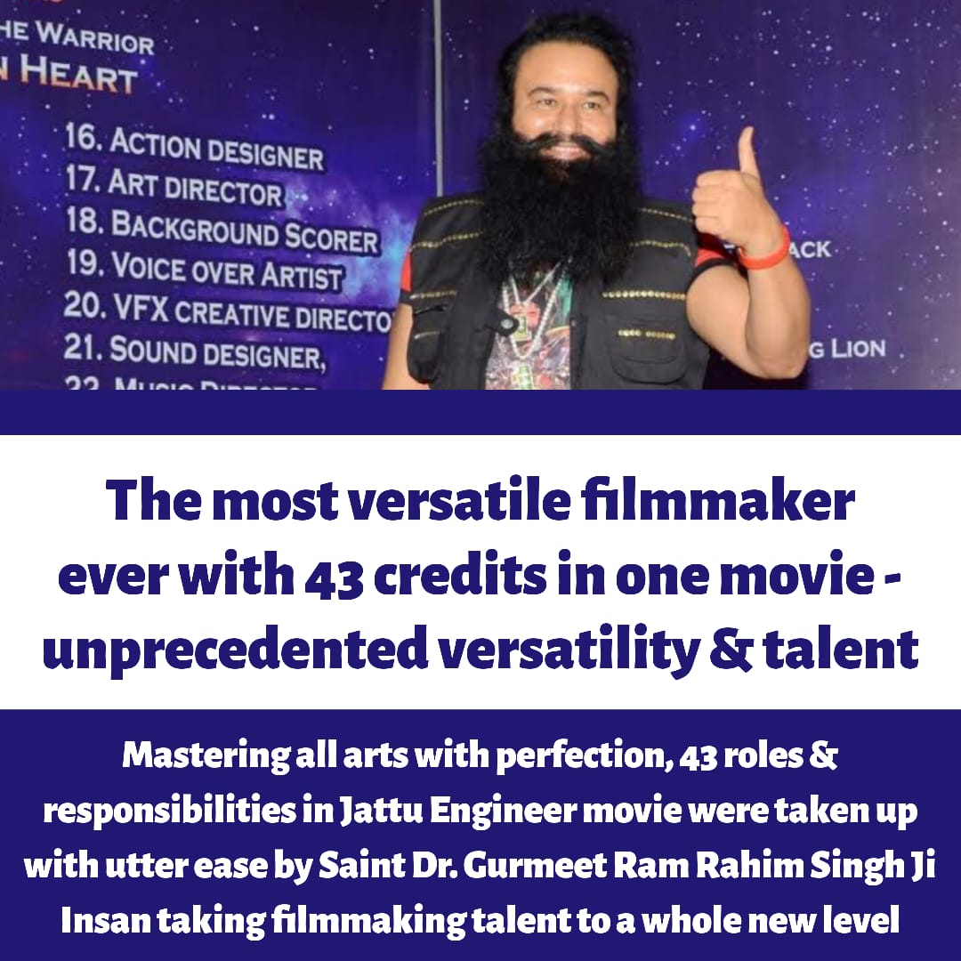 GdeepG777's tweet photo. Saint Dr. @Gurmeetramrahim Singh ji Insan is the
#SpiritualMasterOfMillions he is most
#versatile_Personality. He Blessed millions with method of #Meditation Free of cost.
@derasachasauda https://t.co/PaPp01UcuV