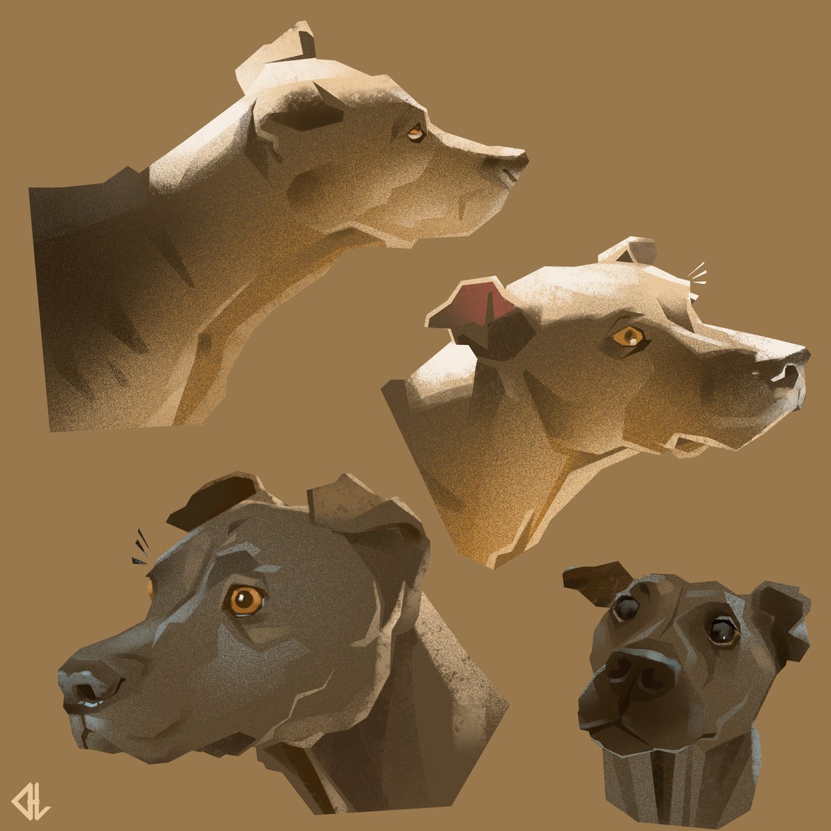 dubens_art's tweet image. Thought I'd practice sketching on my pupper a bit. Trying to play with angular style :D
#illustration #sketches #digitalart #dogs