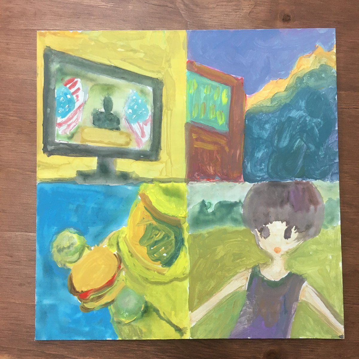 アクリル画です