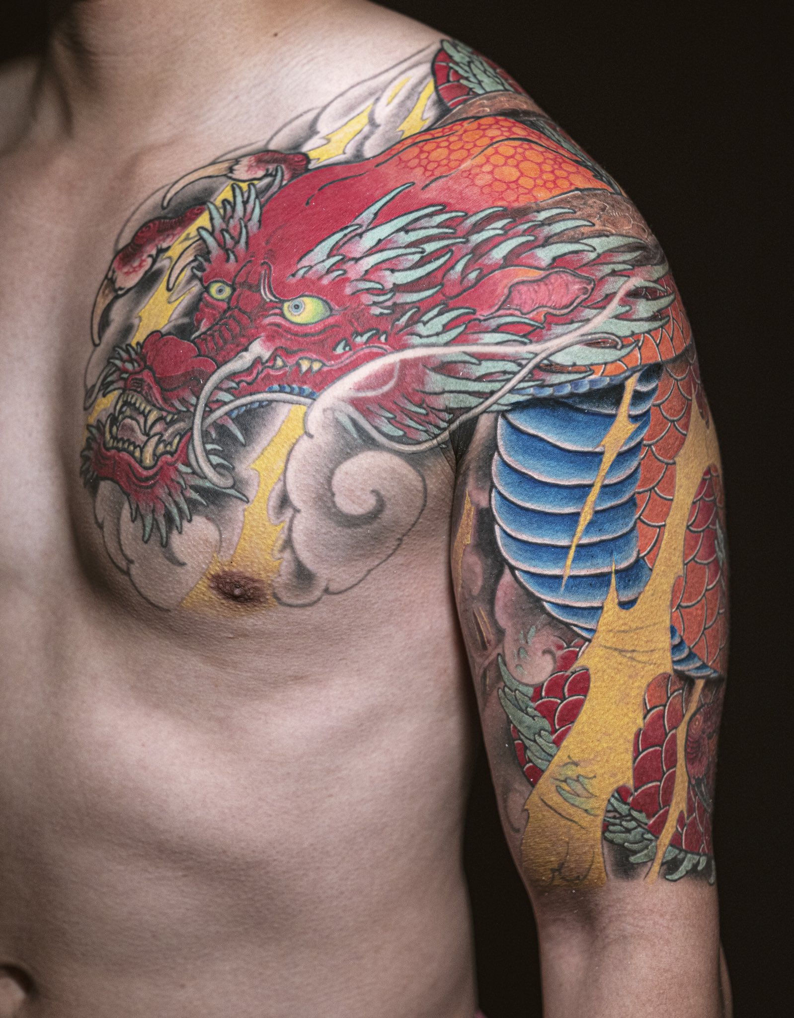 Kashu Horishin 加州彫心 龍 龍 刺青 入れ墨 タトゥー Dragon Tattoo T Co Djgnhzh2av Twitter