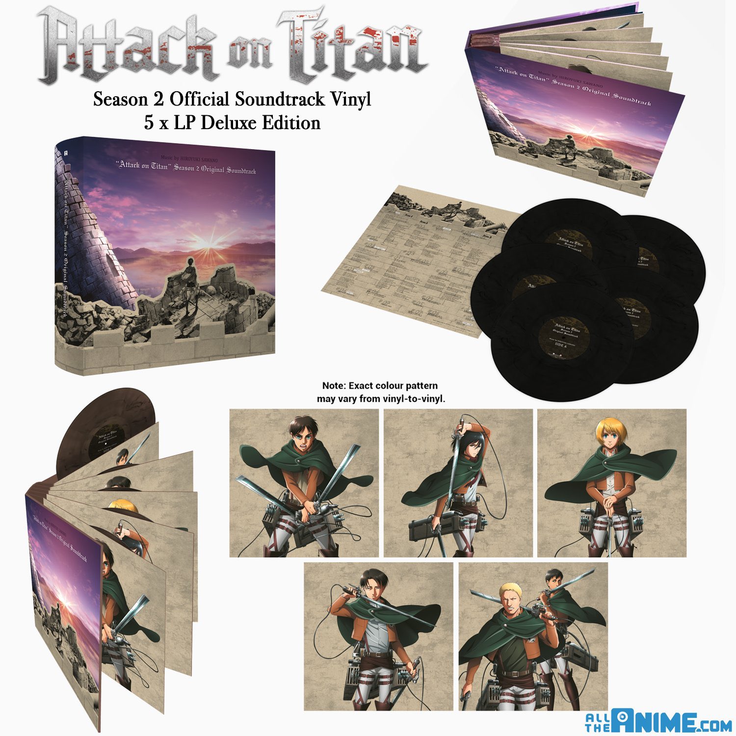 Attack on Titan Season 1 Soundtrack comes to Vinyl – All the Anime