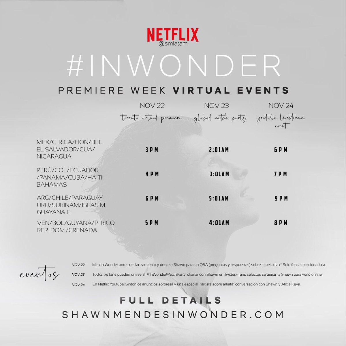 SMLatamVotos's tweet photo. Gente cuando salga utilicen este TAG! Difundan el horario para los países de Latinoamerica! @shawnmendes #InWonderWatchParty https://t.co/ix2nqsyJTi
