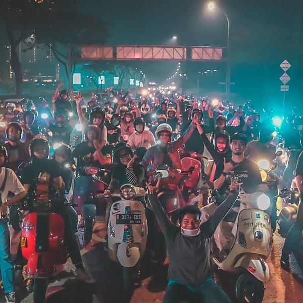 Sampai Jumpa di Night Ride Selanjutnya. #vespa