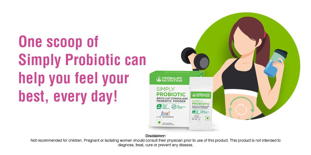 Herbalifeindia's tweet photo. Your on-the-go saviour, Simply Probiotic, helps support and promote digestive health. Mix it with your favourite beverage - hot or cold - and experience the digestive benefits every day!
#HerbalifeNutrition #HerbalifeIndia #Herbalife #HealthyLiving #SimplyProbiotic #Probiotic https://t.co/0WuLGSvZA3