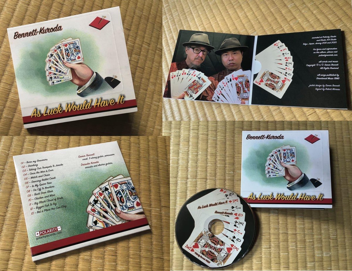 SammBennettSong's tweet photo. Those who prefer a physical CD to a download can get one! At good ol’ Bandcamp. #BennettKuroda 

https://t.co/fjmEBcCu6h https://t.co/82xh2mKC3r