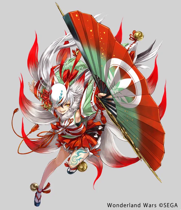 だいぶ間がが空いてしまいましたが、セガさんのワンダーランドウォーズにて描かせて頂いたキャスト立ち絵掲載の続きです。妲己さんとアナザーの玉藻ちゃん。#wlw 