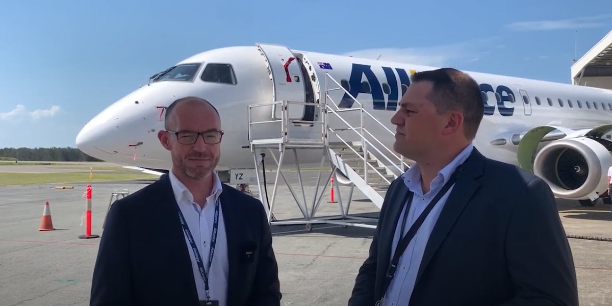 ✈️ PARTNER PULSE 📽️ We popped down to the <a href="/AllianceQQ/">Alliance Airlines</a> hangar recently for a chat with Lee Schofield about their recent acquisition of 14 Embraer E190 jets arriving in Brisbane over the next few months. ▶️ youtu.be/kAf7rHKxNHI