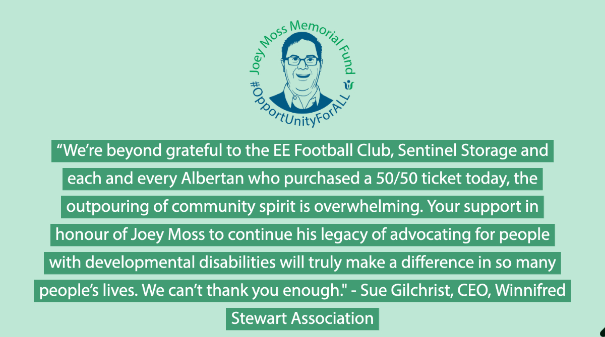 WSAF1953's tweet photo. The EE Football Club's 50/50 has come to a close, with a total pot of $991,800!!

Details: https://t.co/lEzfYACGpb

AGLC #: 566618

#OpportUnityforAll #joeymoss #eefootballclub #wsafamily #SentinelStorage https://t.co/kBZCskXMVS