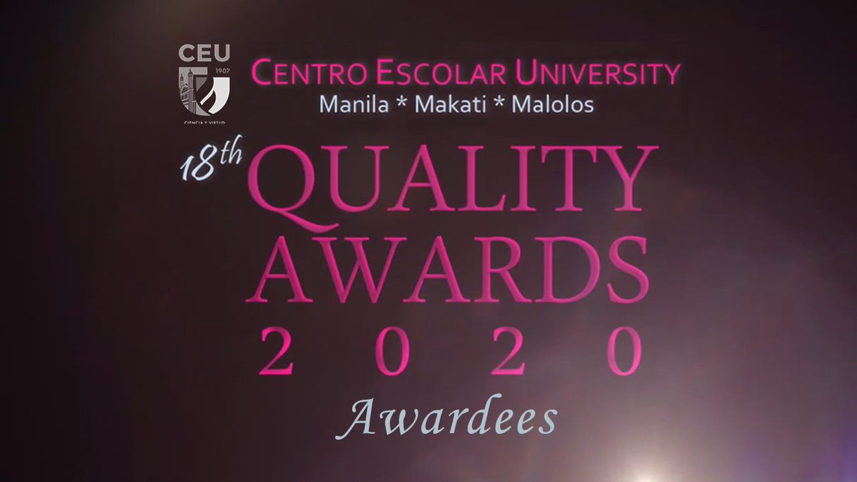 With pride and honor, we would like to congratulate the CEU 18th Quality Awards 2020 awardees! ✨