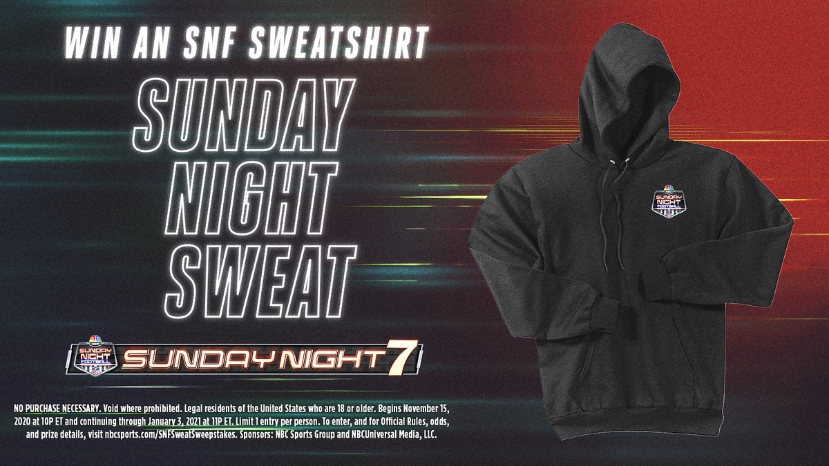 Retweet this tweet for a chance to win an SNF sweatshirt!

You have 10 minutes before we pick winners. Good luck. 

This one is going to come down to the wire on NBC!