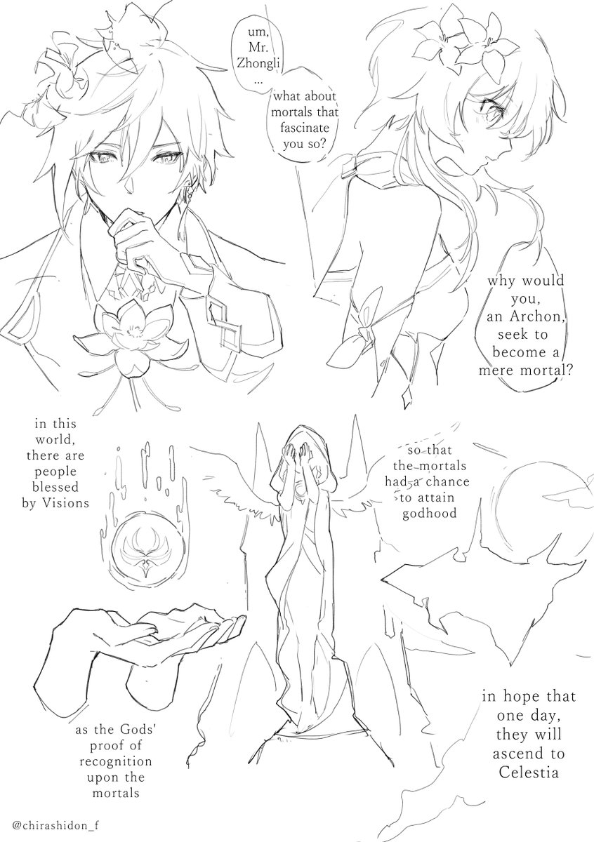 Mortal Musings
Guili / Zhonglumi short comic (1/2)
#原神    #GenshinImpact 