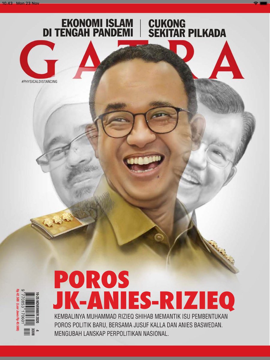 savicali's tweet photo. Gatra benar dengan menulis MRS, bukan HRS. Habib terlalu mulia untuk kader tentara. https://t.co/WF9S7zCCRZ