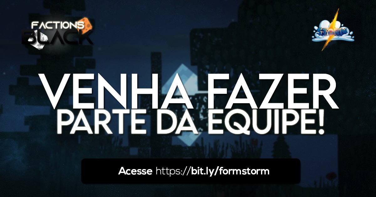 Stormcnet's tweet photo. ☄ VENHA FAZER PARTE DA EQUIPE! Confira os termos e os requisitos mínimos para fazer parte do nosso time ⚡

https://t.co/g0Lt02LBJz https://t.co/i7S6tFv8xL