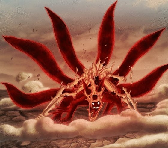 The next stages are tails 4-8!This is When the 9 tails rage starts taken over more then before. Naruto starts to take the shape of the tailed beast, by first growing chakra, then bones, until it’s fully formed.