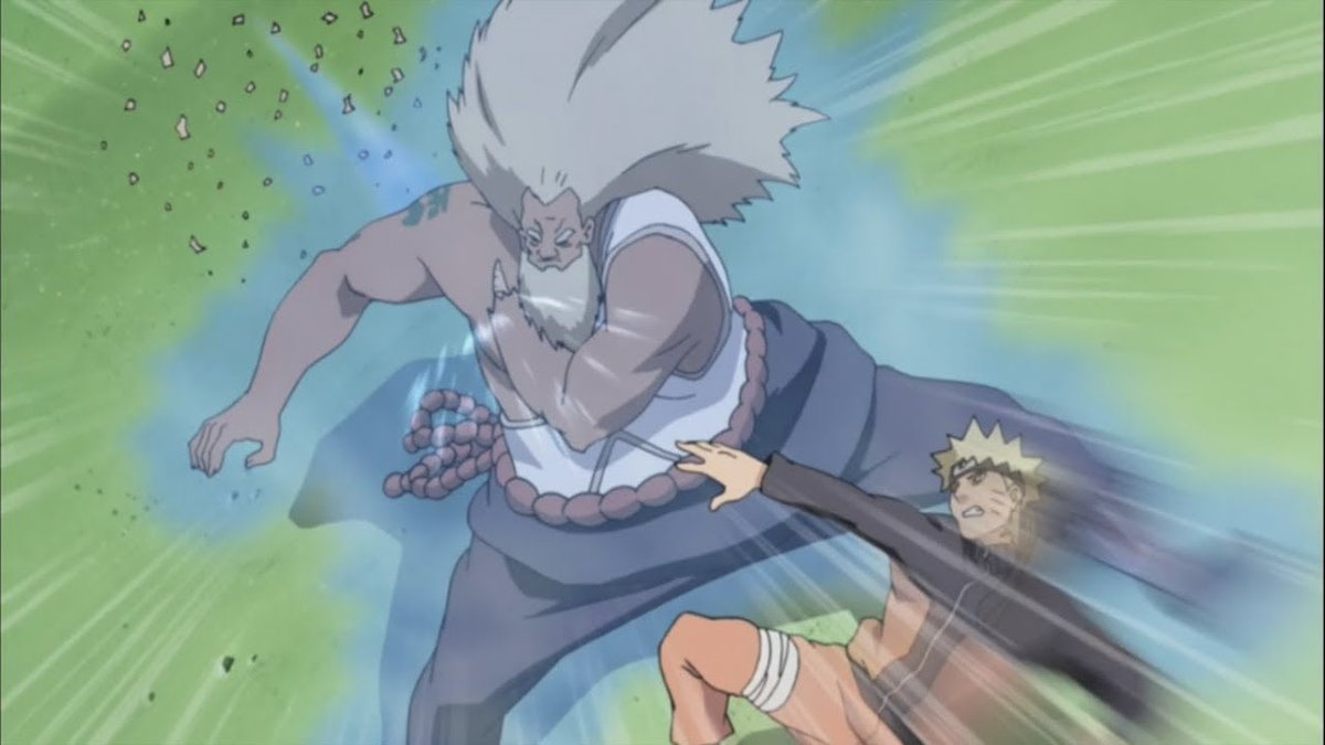 The next form is sage mode!This form was Narutos first real conscious power up it takes the natural energy in nature and it combines with his own chakra to create senjutsu or sage mode!