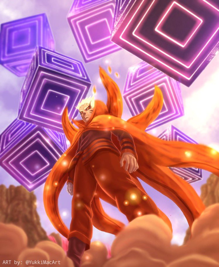 The final form is his brand new Baryon form!This is Naruto’s peak power that combines Naruto’s & Kuramas Chakra into one creating a new type of energy through “Nuclear Fusion”!