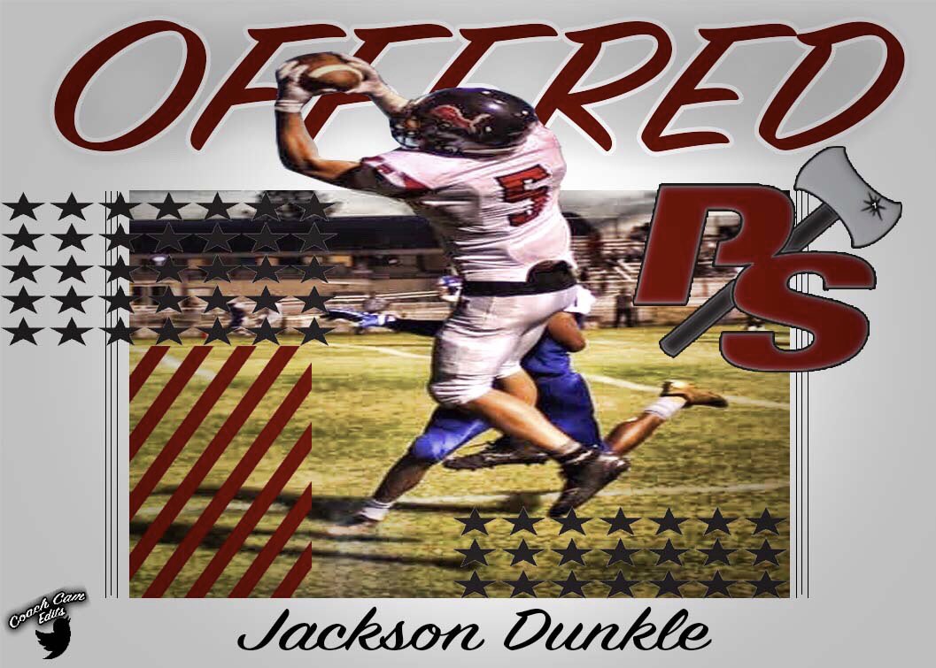 Offer edit for c/o ‘21 WR Jack Dunkle 

@jack_dunkle | @FootballMolino 

<a href="/P_S_football/">Puget Sound Football</a> <a href="/jeffthomas4/">Jeff Thomas</a> <a href="/CoachCarskie/">David Carskie 🪓</a>
