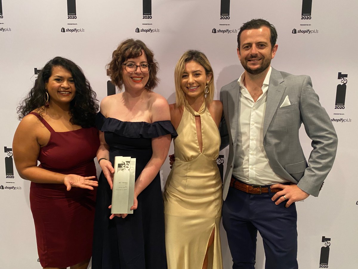 Just a nabbed cheeky @BandT Award! We're extremely proud to accept the Best Digital Services Agency award for 2020.

hubs.ly/H0BmKDm0