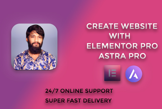 I will design full responsive WordPress website or landing page using Elementor pro and Astra pro
#100DaysOfCode #wordpressdeveloper #WordPressWebsiteDesigner #AMAs #DYNAMITE #ARMY #SurvivorSeries #wordpress #fullstackdevelopment #ecommerce 
fiverr.com/share/ApZ1yB