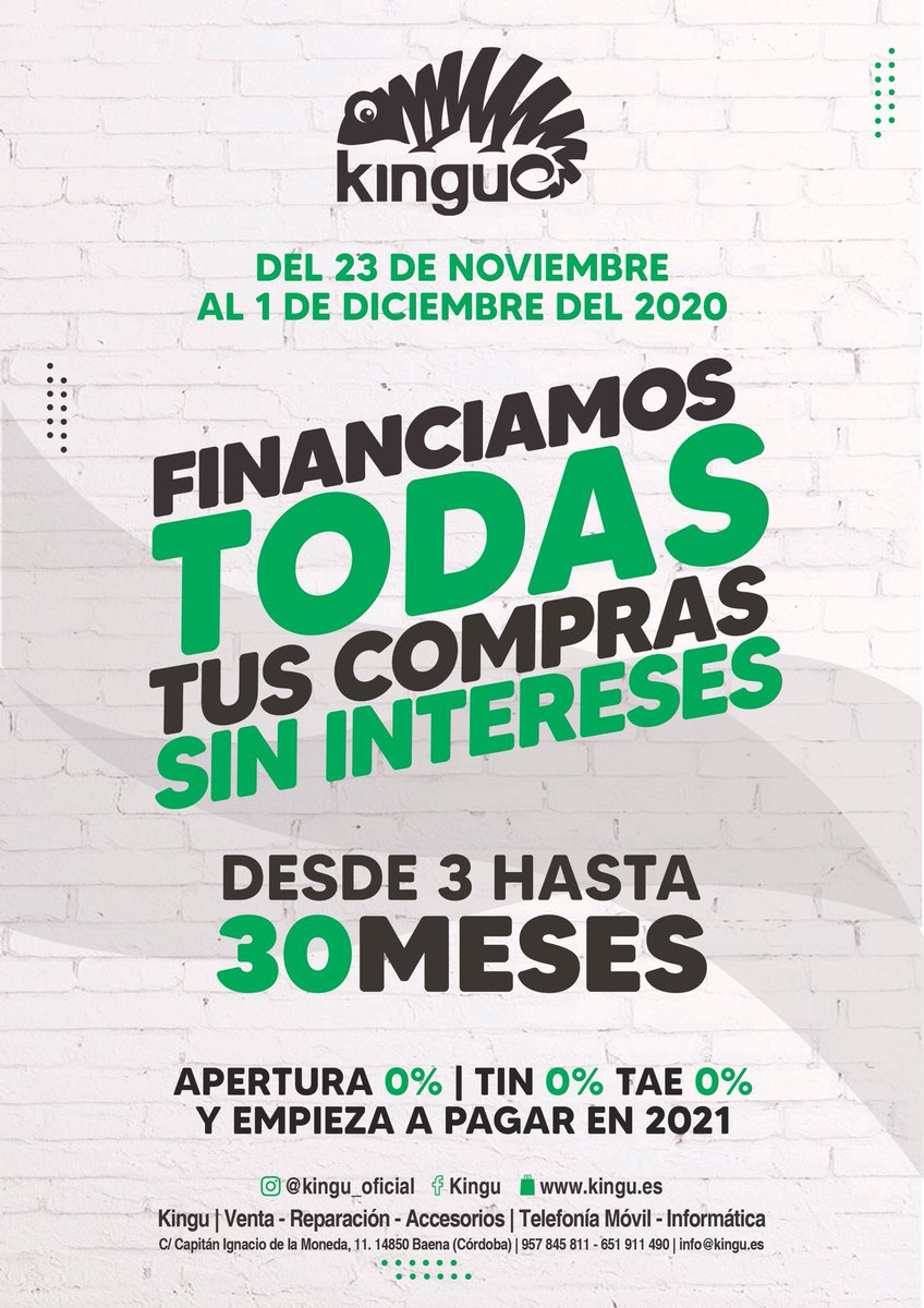 FINANCIACIÓN AL 0% EN TODAS TUS COMPRAS 🛍