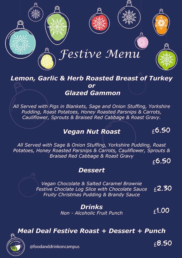 FalmouthExeter's tweet photo. Takeaway Christmas has arrived at The Stannary and Fox!! Here are some samples of festive offerings - available from today. @FalmouthUni @UniExeCornwall @TheSUFalExe #Xmas #xmas2020 #xmasdinner #yum #firstinthequeue https://t.co/a3LqpqauVc