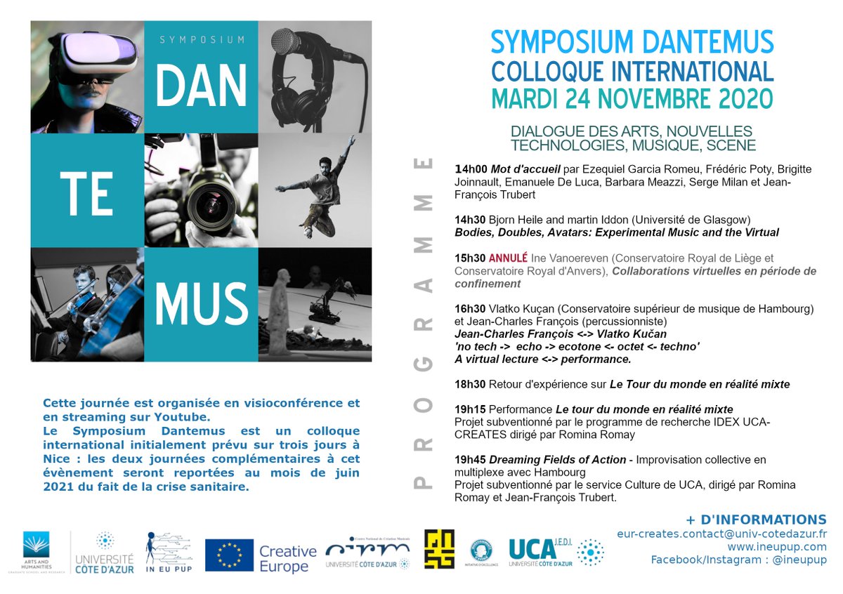 ineupup's tweet photo. Les liens de connexions pour le #SymposiumDantemus. RDV demain à partir de 14h sur : 
FR: https://t.co/NBorkjSLBE
ENG: https://t.co/bPKC84Jjp5
#conference #colloque #ineupup #art #musique #nouvellestechnologies #europecreative #creativeeurope https://t.co/mn2ygdRb7D
