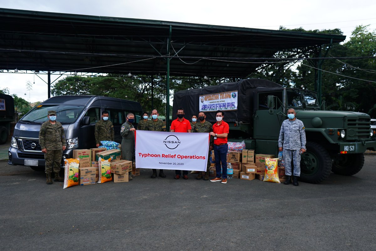 The <a href="/NissanPHI/">Nissan Philippines</a> team donated relief goods for 800 families affected by the recent typhoons. It’s how #Nissan reaches out to communities in need, especially in times of calamity. Learn more shorturl.at/gADE0