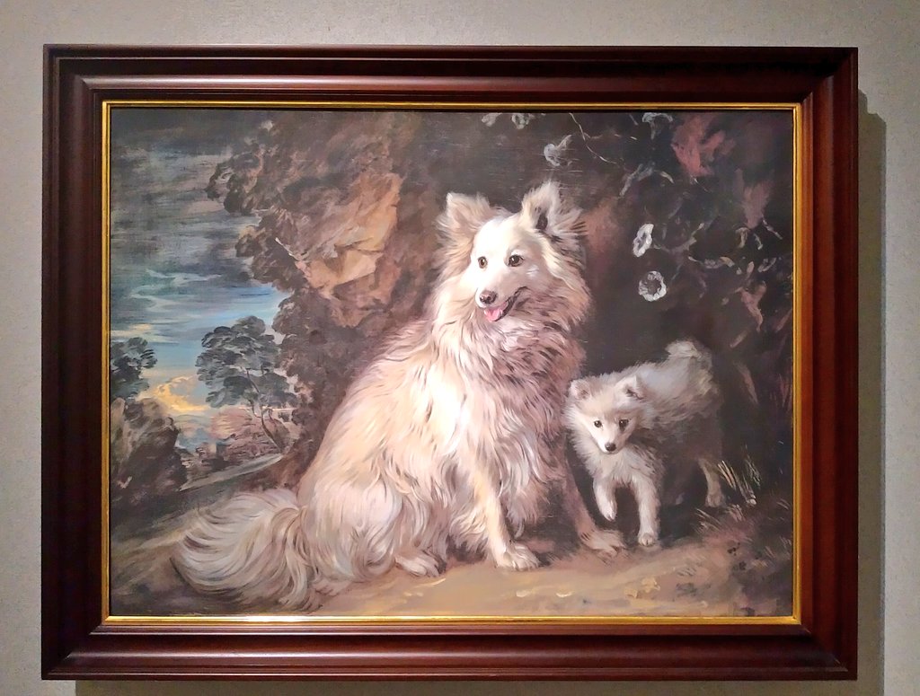 大塚国際美術館の個人的お気に入り、動物絵シリーズ。 白い犬可愛いし